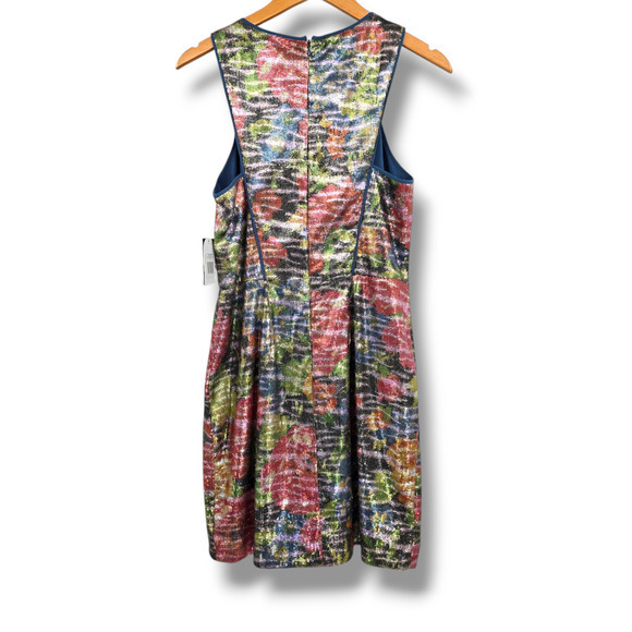 NEW Jessica Simpson Women's Sequin Multicolor Metallic Sheath Dress Size 8 - Picture 5 of 16